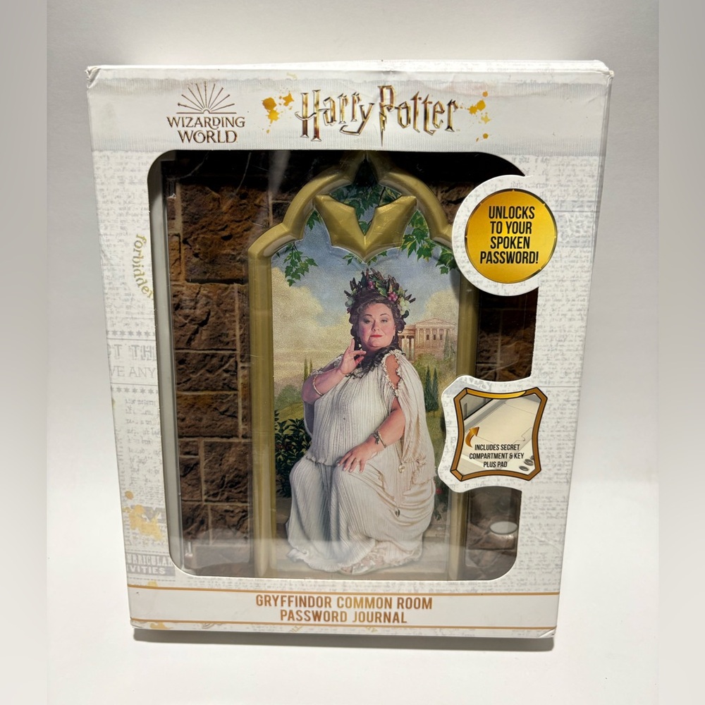 🏷 Harry Potter | NIB Gryffindor Common Room Password-Protected Journal Merch